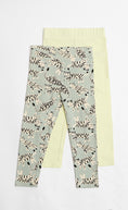 Load image into Gallery viewer, 2 Pack Tiger Print And Green Leggings