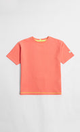 Load image into Gallery viewer, Kids Coral Textured Shorts and T-Shirt Set