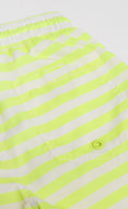 Load image into Gallery viewer, Kids Bright Yellow And White Striped Swimshorts