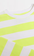 Load image into Gallery viewer, Bright Yellow And White Stripe Crew Sweatshirt