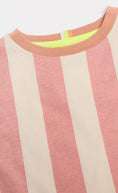 Load image into Gallery viewer, Cotton Oversized Cameo Brown Stripe Tee
