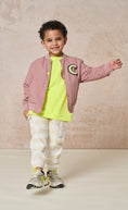 Load image into Gallery viewer, Kids Cameo Brown Lightly Wadded Bomber Jacket