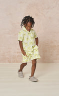 Load image into Gallery viewer, Sun Print And Bright Yellow Colour Shirt And Shorts Set
