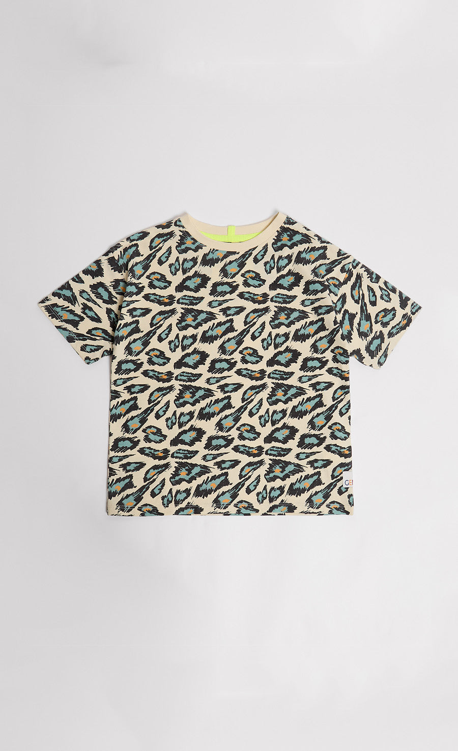 Lightweight Oversized Animal Print Tee