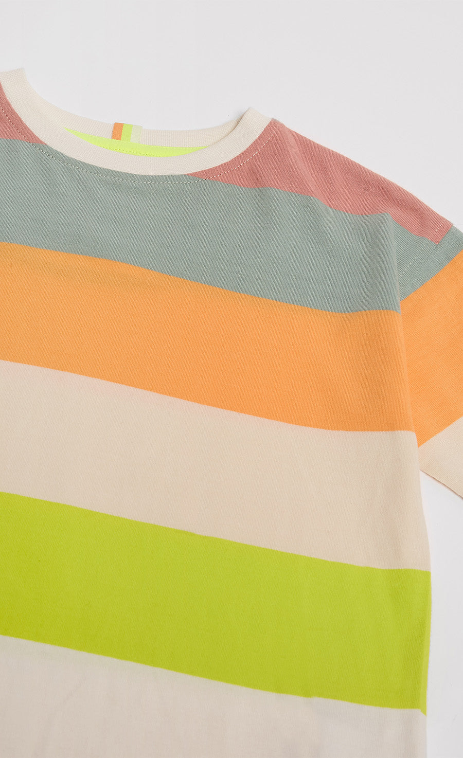 Colourful Oversized Striped Tee