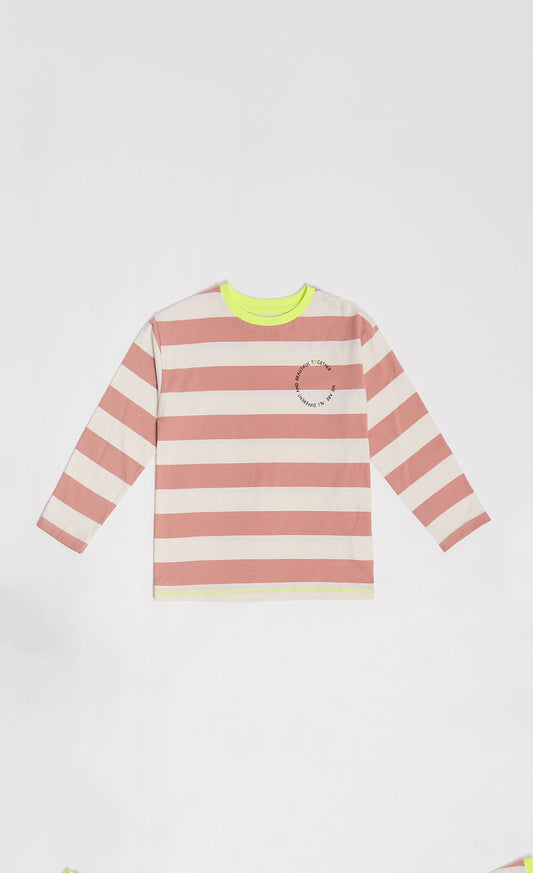 Stripped Slogan Tee