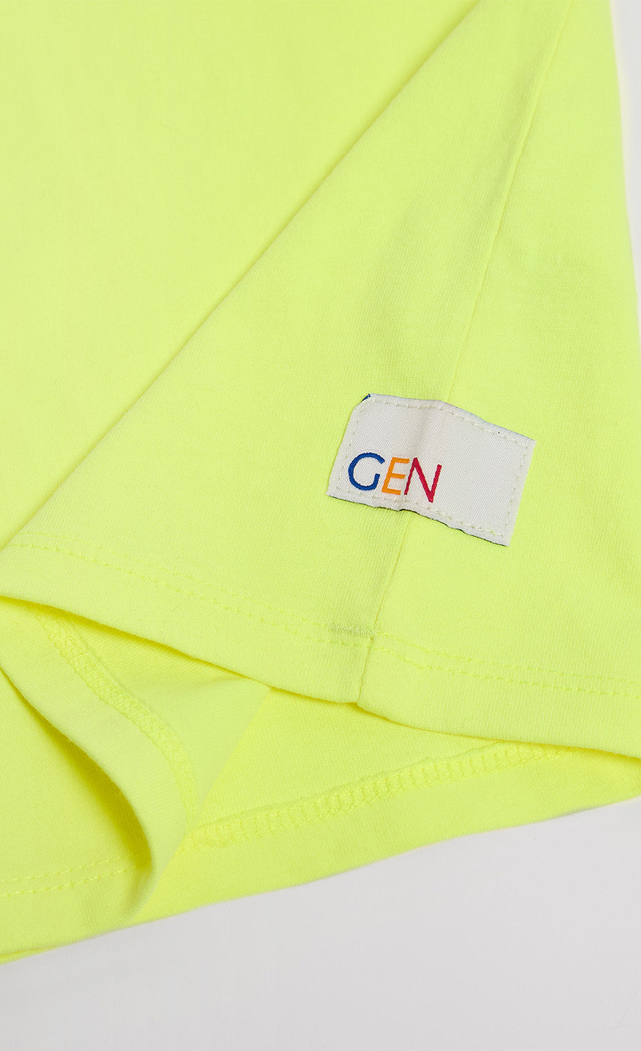 Bright Yellow Tiger Character Face Print Tee