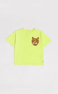 Load image into Gallery viewer, Bright Yellow Tiger Character Face Print Tee
