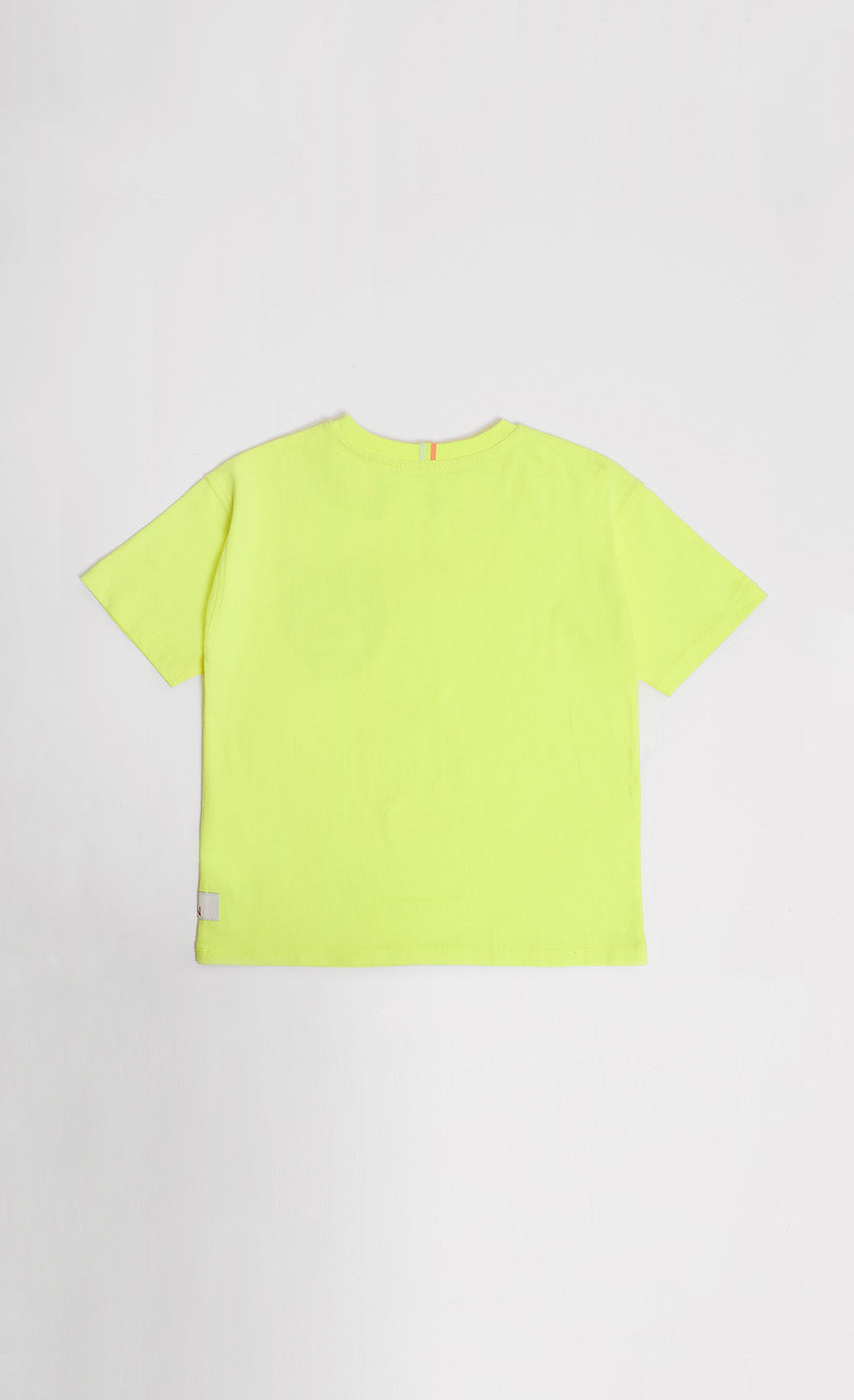 Bright Yellow Tiger Character Face Print Tee