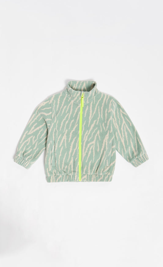 Tiger Zip-Thru Fleece