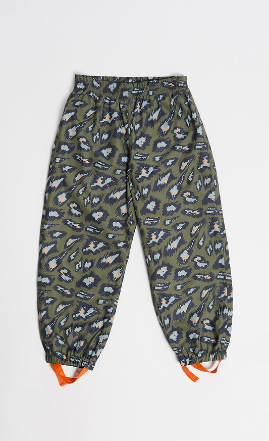 Leopard Spot Printed, Shower-Resistant Vibrant Trousers