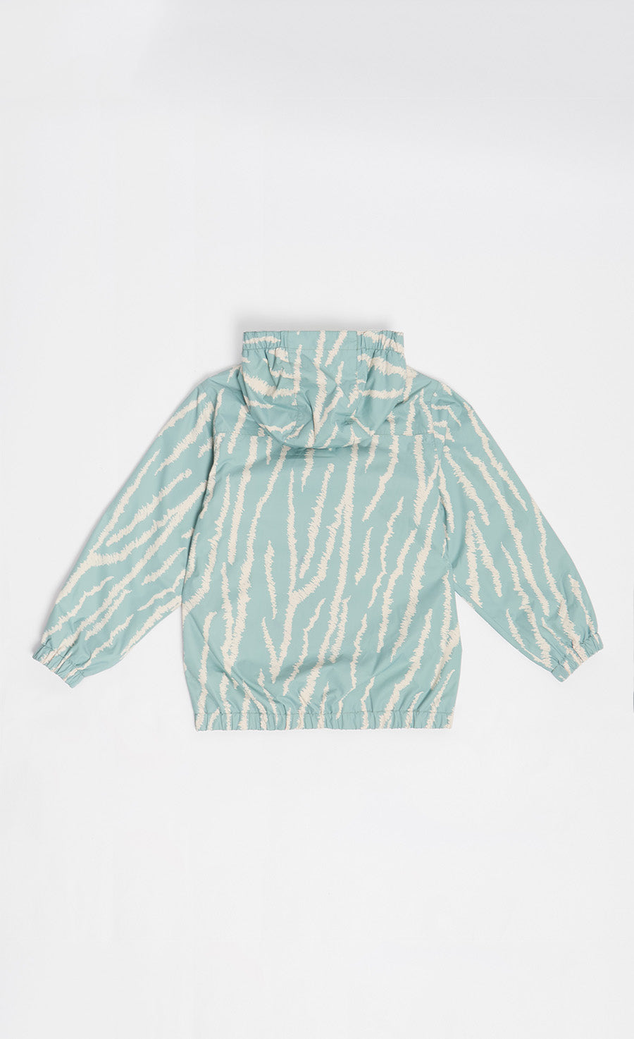 Tiger Stripe Print Shower-Resistant Jacket