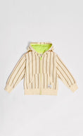 Load image into Gallery viewer, Stripe Zip-Thru Hoodie
