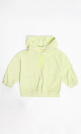 Load image into Gallery viewer, Green Corduroy Pop-Over Hoodie
