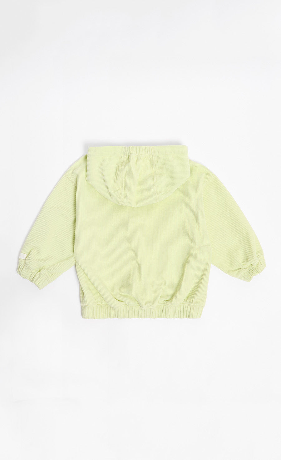 Green Corduroy Pop-Over Hoodie