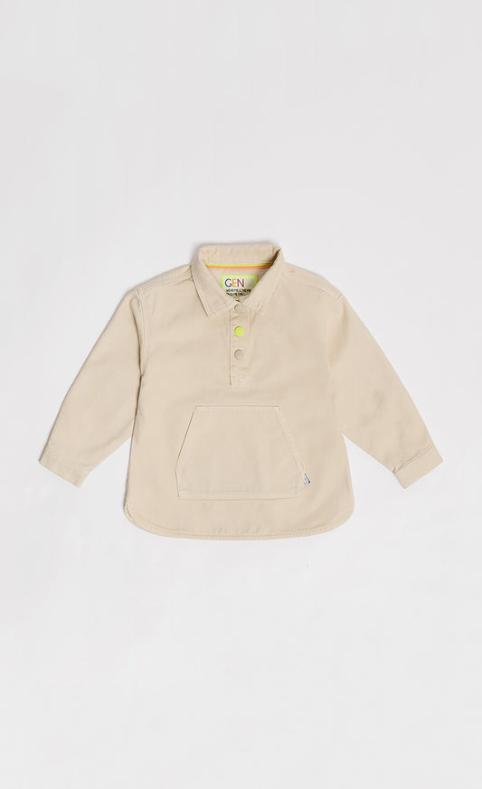 This Muted Grey Over-The-Head Shirt