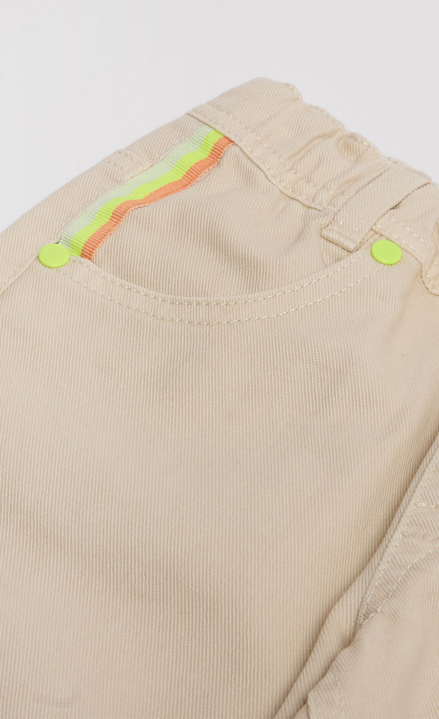 Cool Beige Washed Trousers