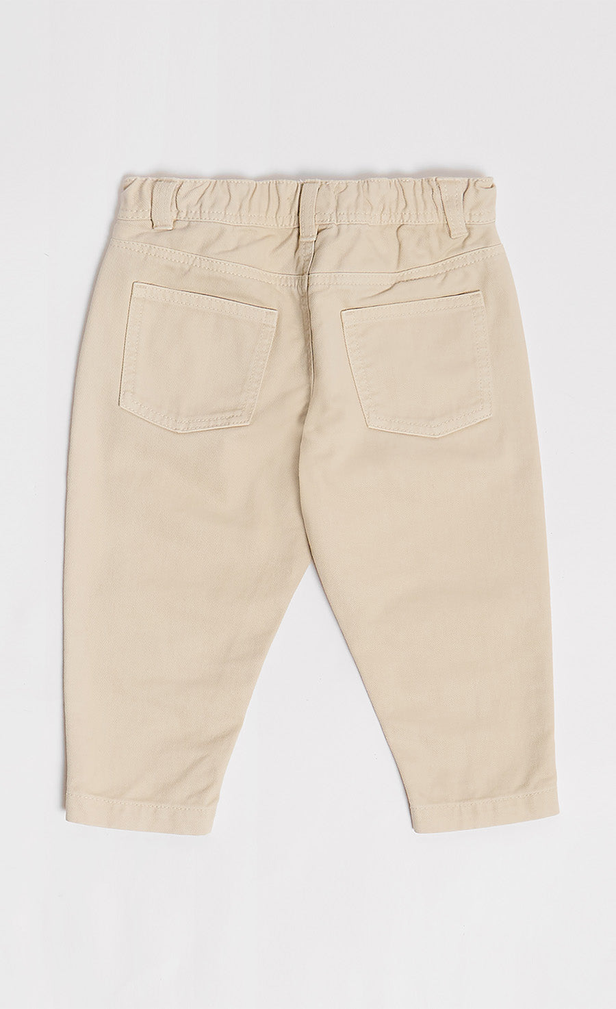 Cool Beige Washed Trousers