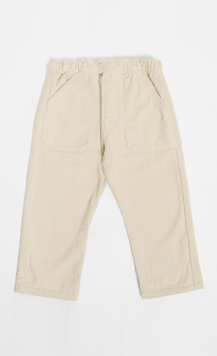 Stone Corduroy Pull-On Trousers