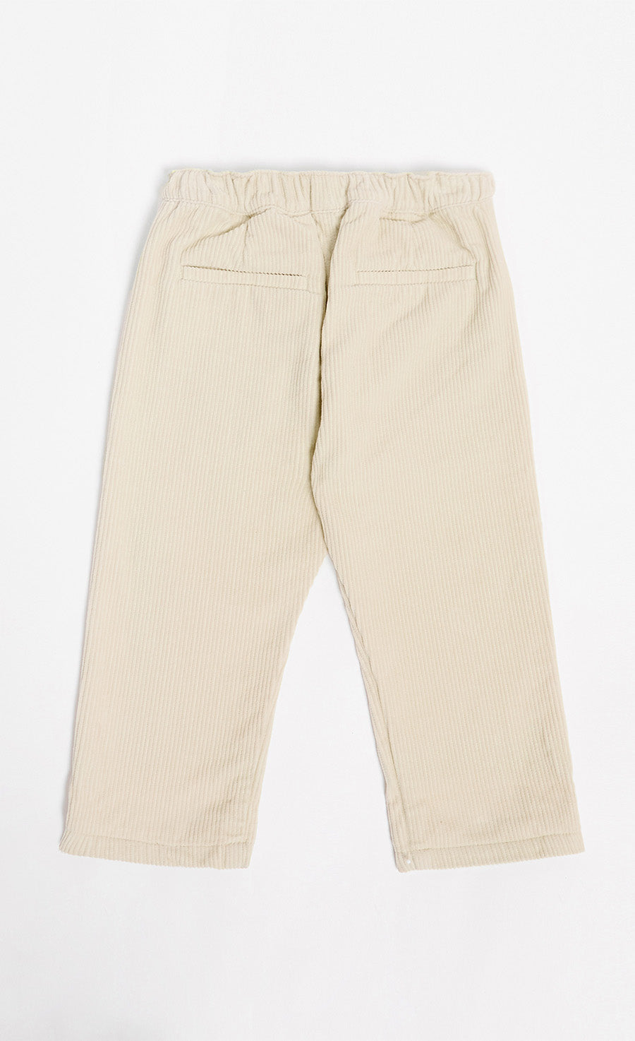 Stone Corduroy Pull-On Trousers