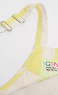 Load image into Gallery viewer, Bright Yellow And White Stripe Cotton Short Dungarees
