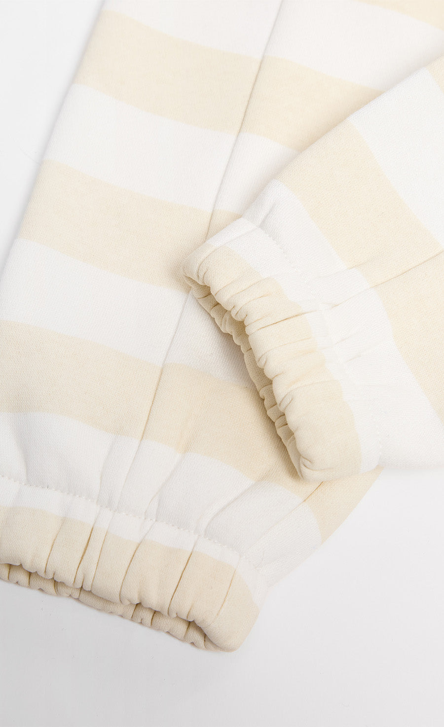 Beige Stripe Cargo Joggers