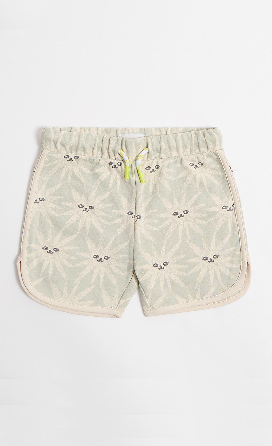 3-Pack Print Cotton Jersey Shorts In Bright Orange, Yellow, And Blue