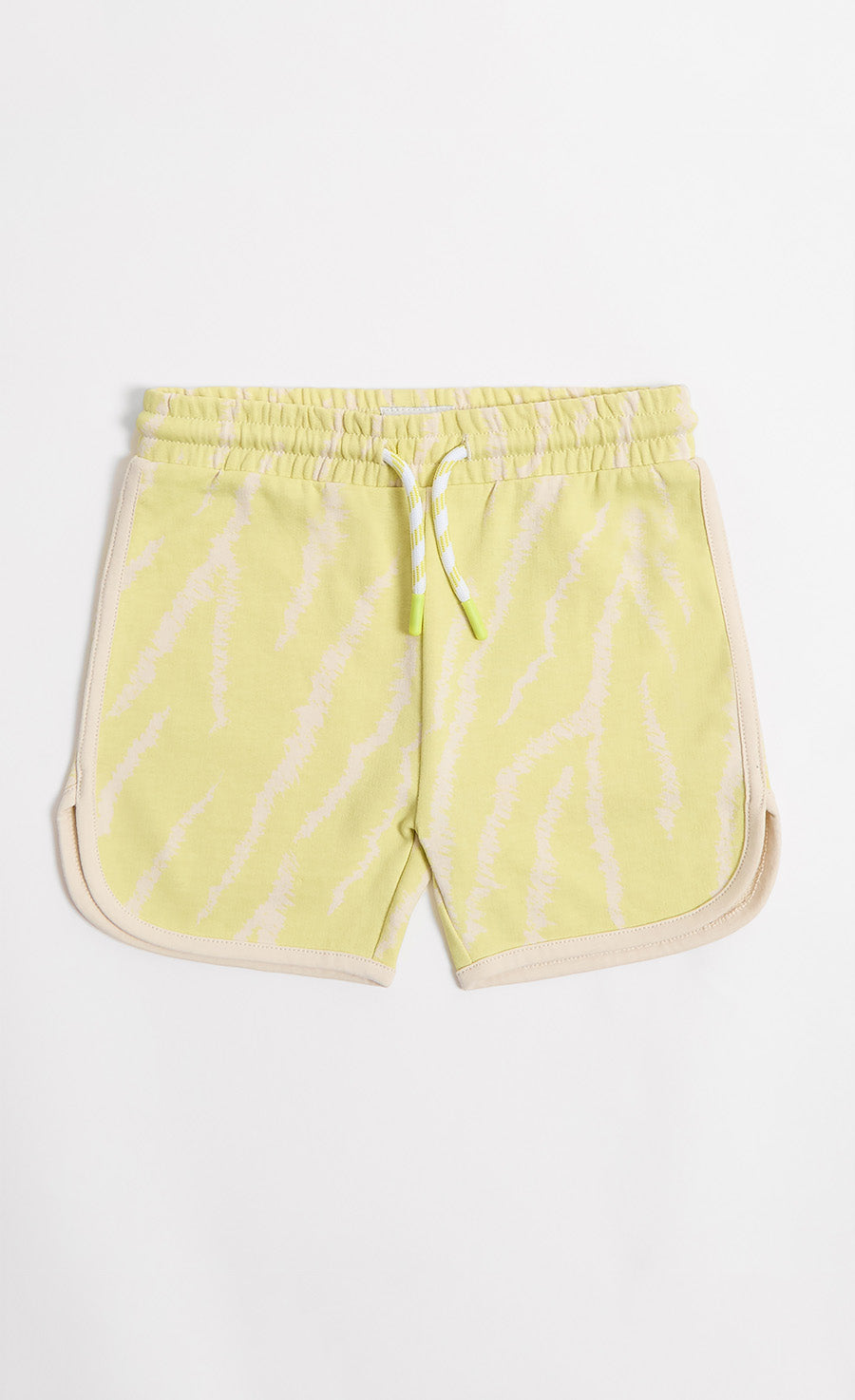 3-Pack Print Cotton Jersey Shorts In Bright Orange, Yellow, And Blue