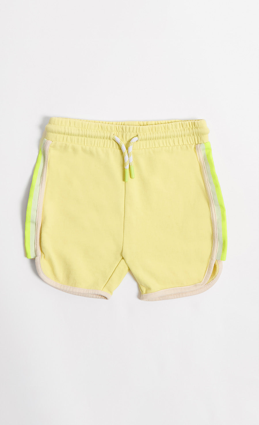 3-Pack Cotton Jersey Shorts In Cameo Brown Muted Grey And Yellow