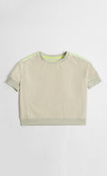 Load image into Gallery viewer, Soft Toweling Top And Shorts Set In Muted Grey
