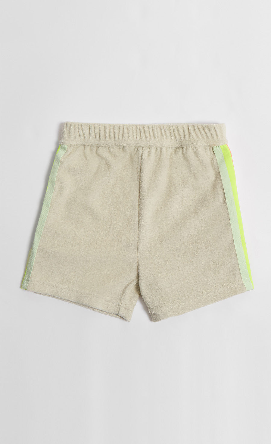 Soft Toweling Top And Shorts Set In Muted Grey