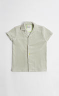 Load image into Gallery viewer, Ribbed Velour Shirt & Shorts Set In Green

