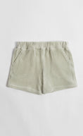Load image into Gallery viewer, Ribbed Velour Shirt & Shorts Set In Green
