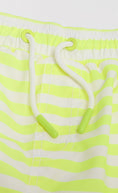 Load image into Gallery viewer, Bright Yellow And White Striped Swimshorts
