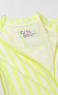 Load image into Gallery viewer, Bright Yellow And White Stripe One-Piece Sunsafe Swimsuit
