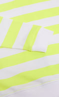 Load image into Gallery viewer, Bright Yellow And White Stripe Crew Sweatshirt
