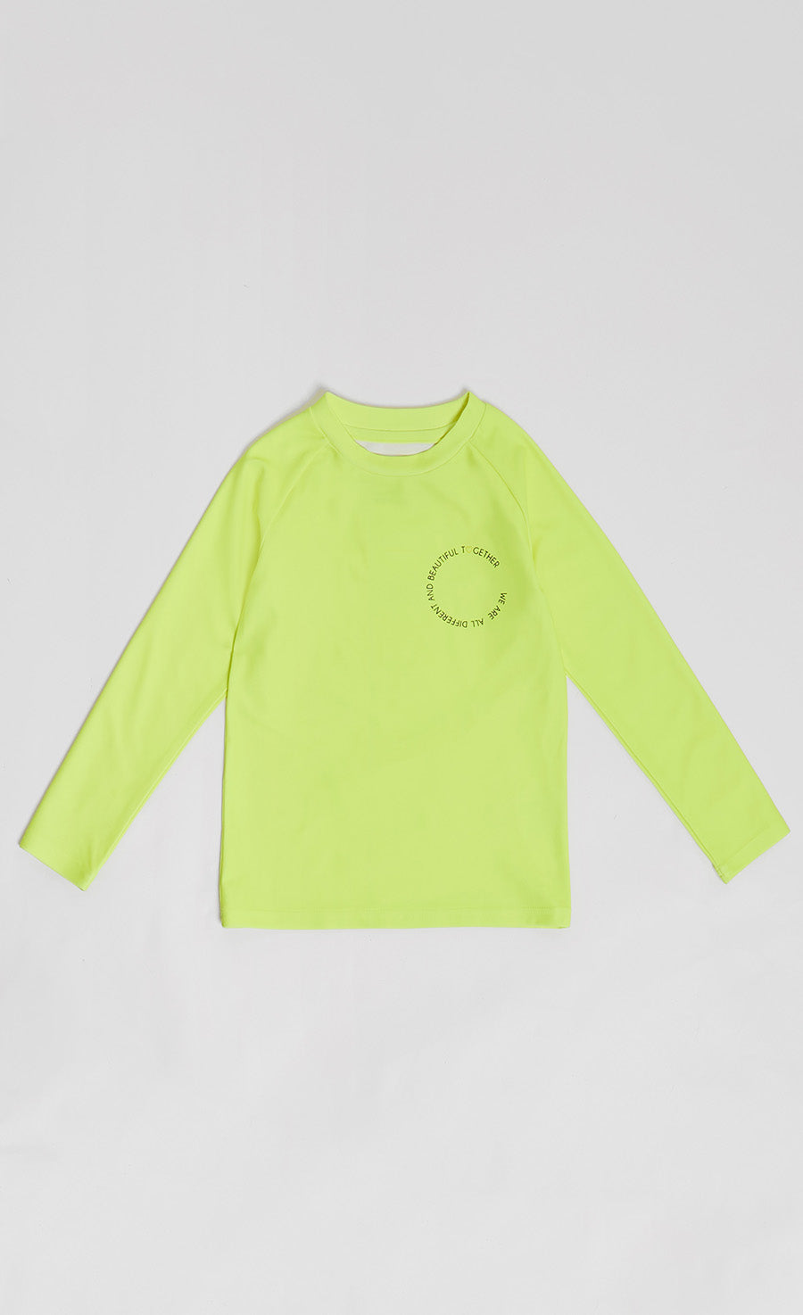 Bright Yellow Slogan Rash Vest