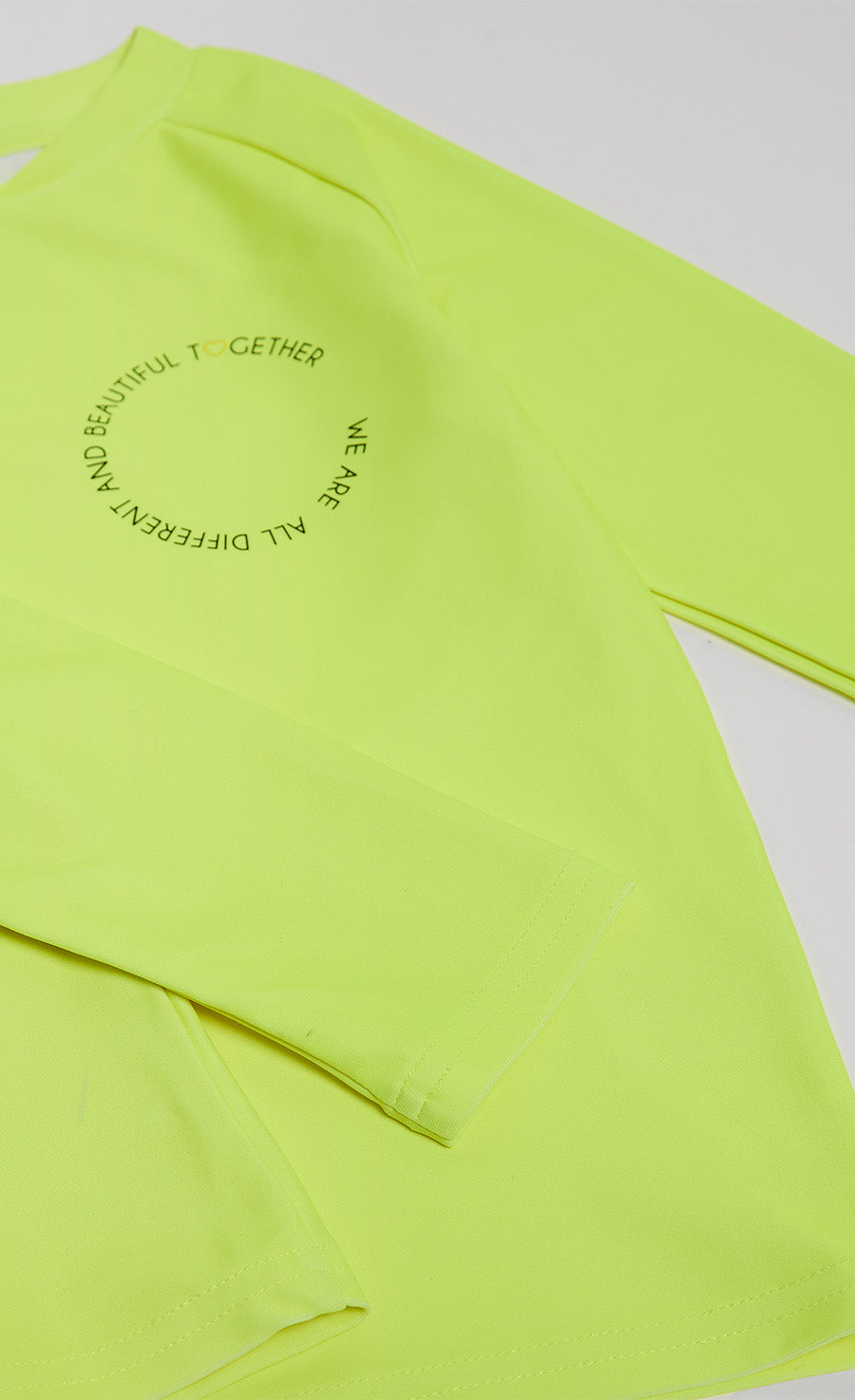 Bright Yellow Slogan Rash Vest