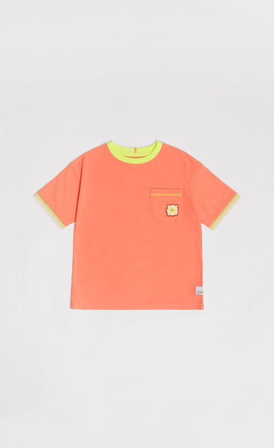 Oversized And Lightweight Coral Tee