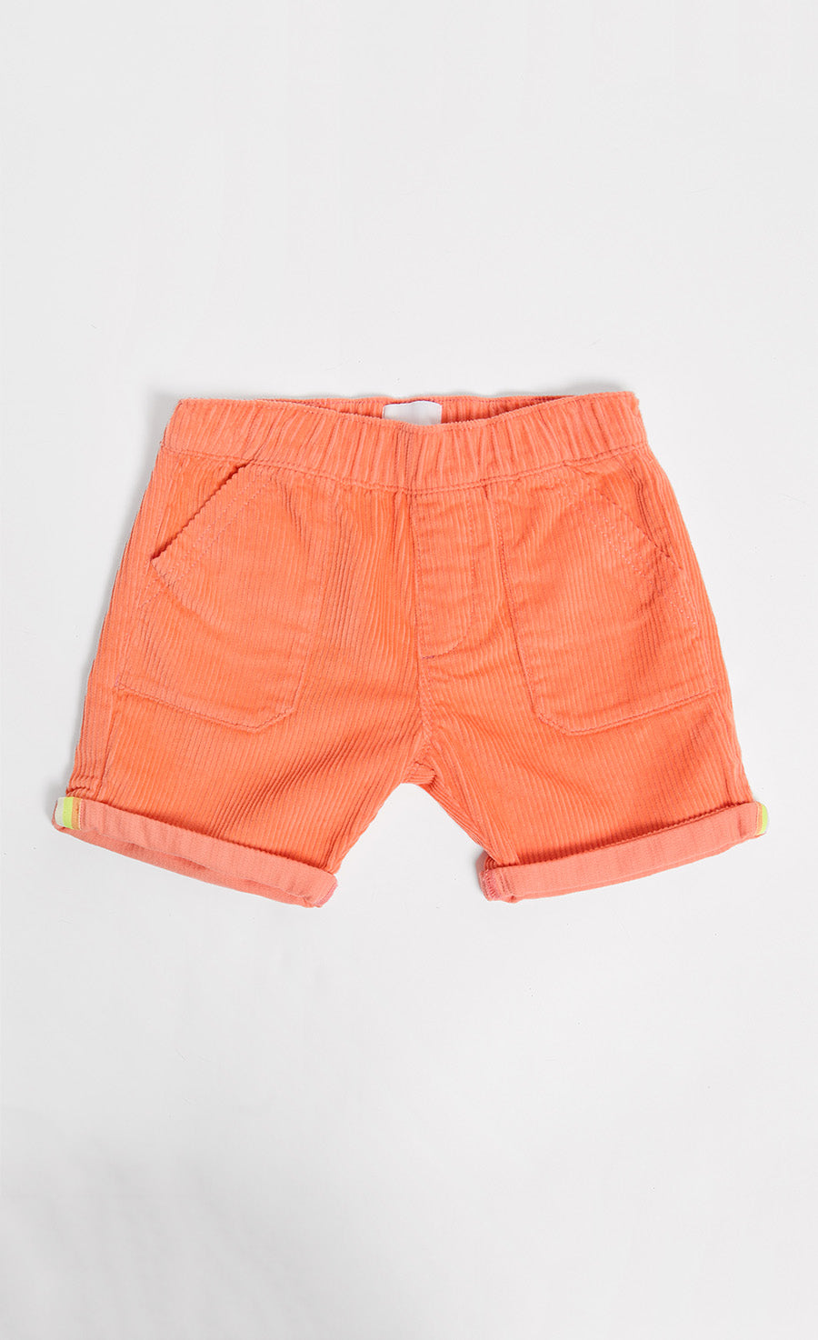 Pull-On Coral Corduroy Shorts