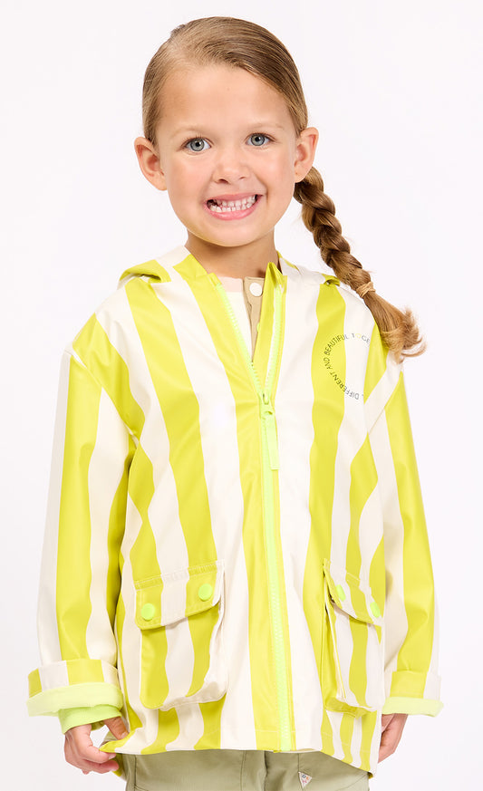 Hooded Printed Raincoat