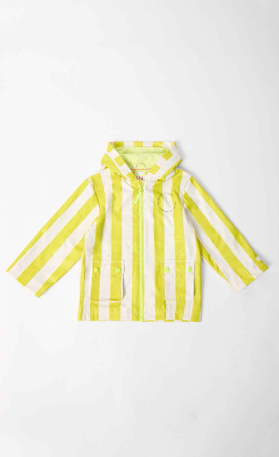 Hooded Printed Raincoat