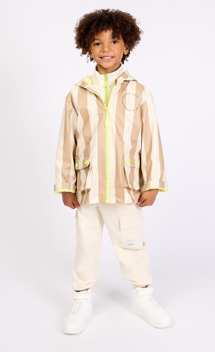 Hooded Printed Raincoat
