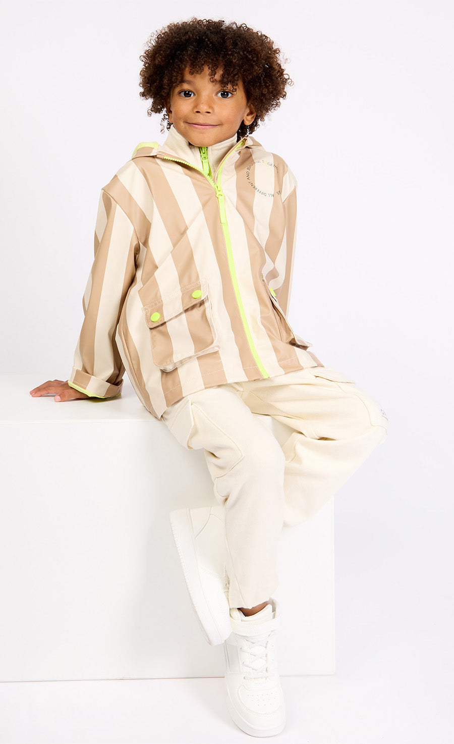 Hooded Printed Raincoat