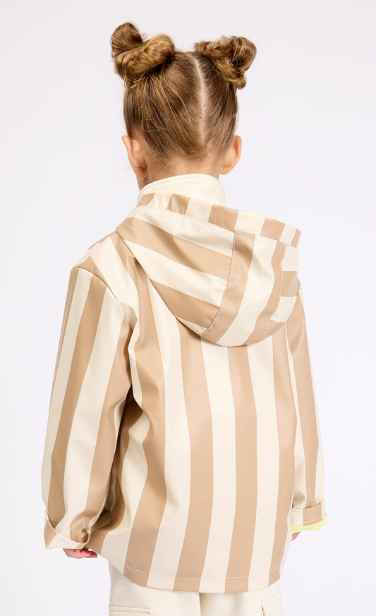 Hooded Printed Raincoat