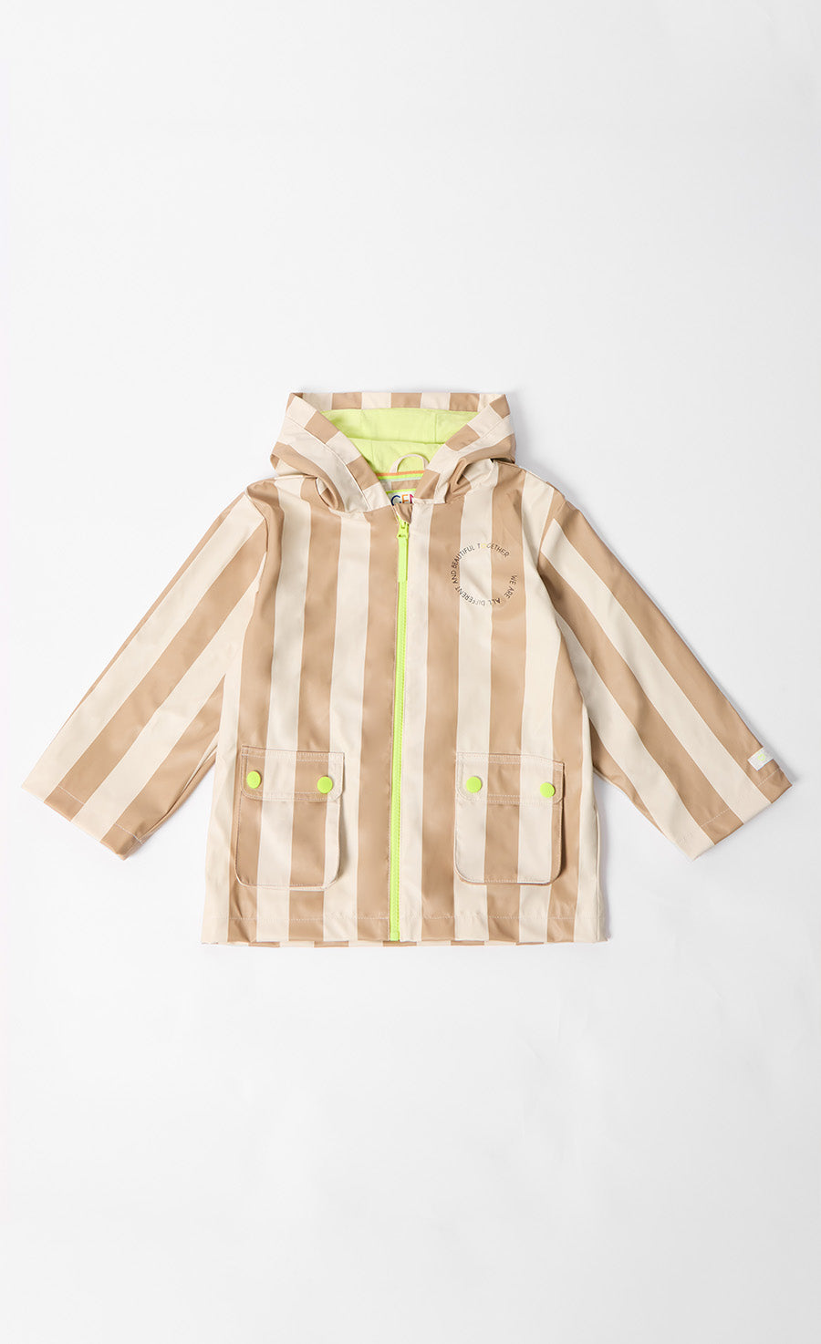 Hooded Printed Raincoat