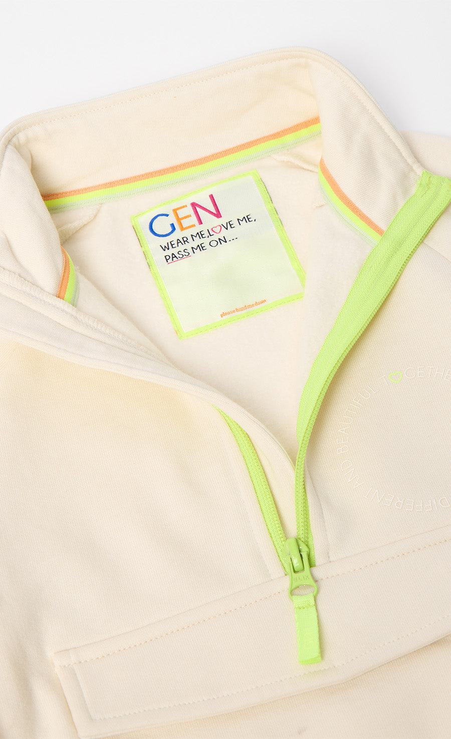 Pocket 1/4 Zip Sweat Top