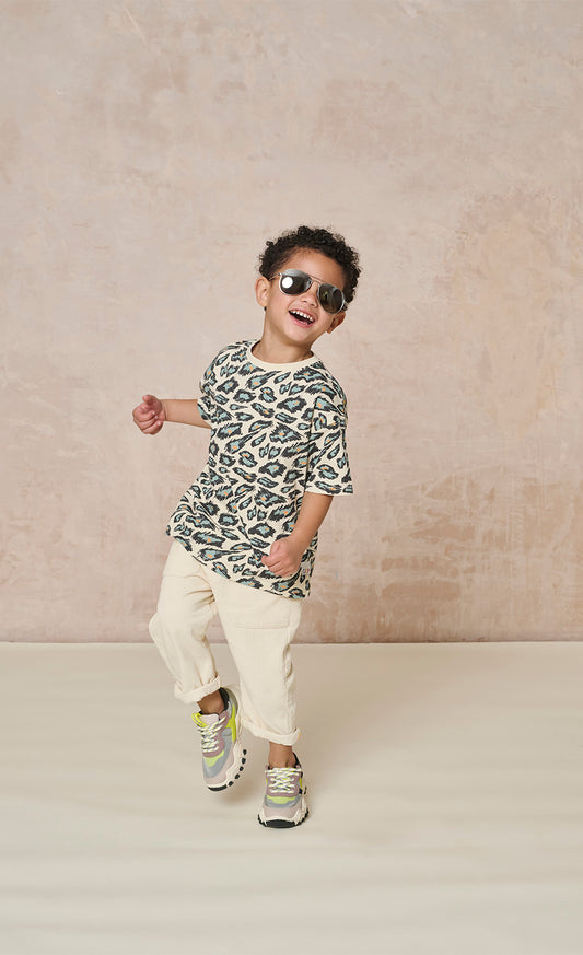 Lightweight Oversized Animal Print Tee